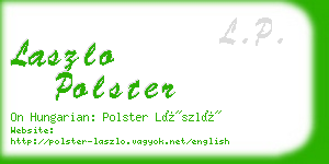 laszlo polster business card